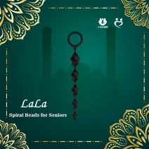 LaLa Silicone Spiral Anal Beads for Seniors, 7 Inch / 18 cm