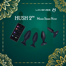 Lovense Hush 2 Bluetooth Powerful Vibrating Butt Plug