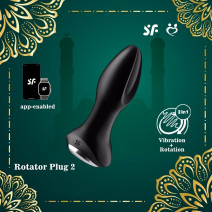 Satisfyer Rotator Plug 2 Connect App, 5 Inch / 13 cm