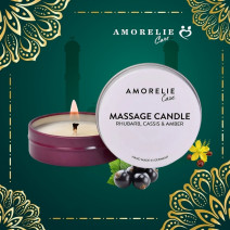 AMORELIE Care Massage Candle - Blackcurrant 43ml