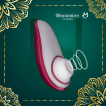 Womanizer Liberty Clitoral Suction Massager - Wine Red