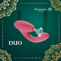 Womanizer DUO Contactless Clitoral Sucking G-Spot Vibrator